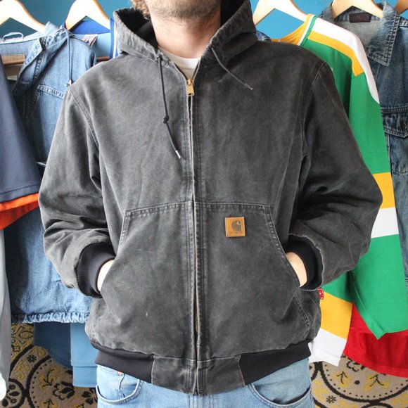Carhartt Other - Vintage Carhartt Distressed Work Jacket w/Hood